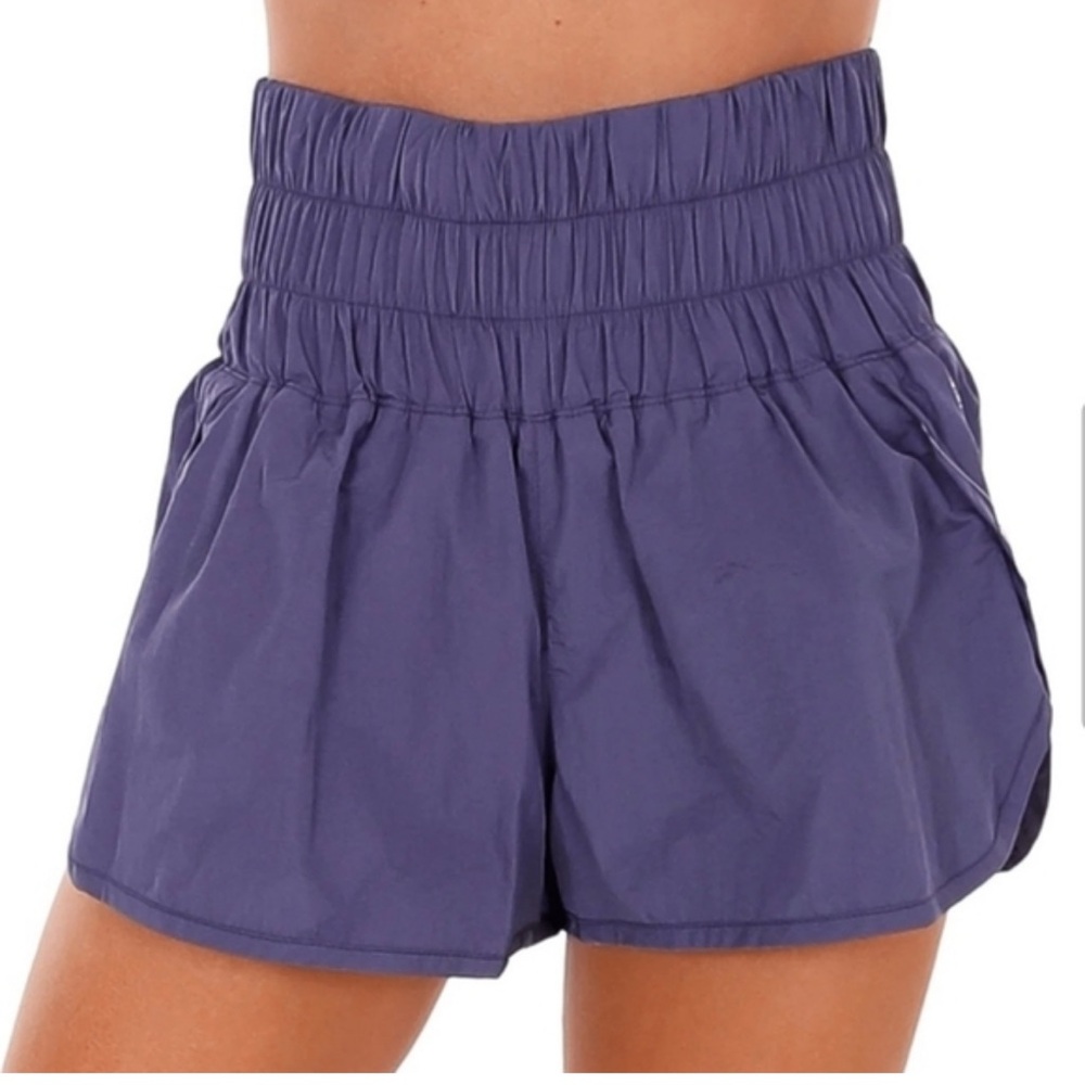 P Movement Free People The Way Home Shorts Purple High Rise Women’s M Running